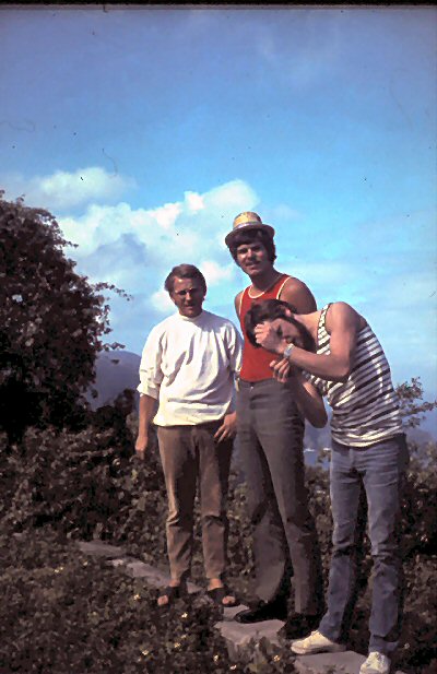 Harald Nagel (2.Ing.), Rolf Ludemann (dst.4.Ing.), Edemann (Ing.Assi) 1970 in Port of Spain