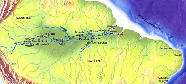 Amazonas-Karte